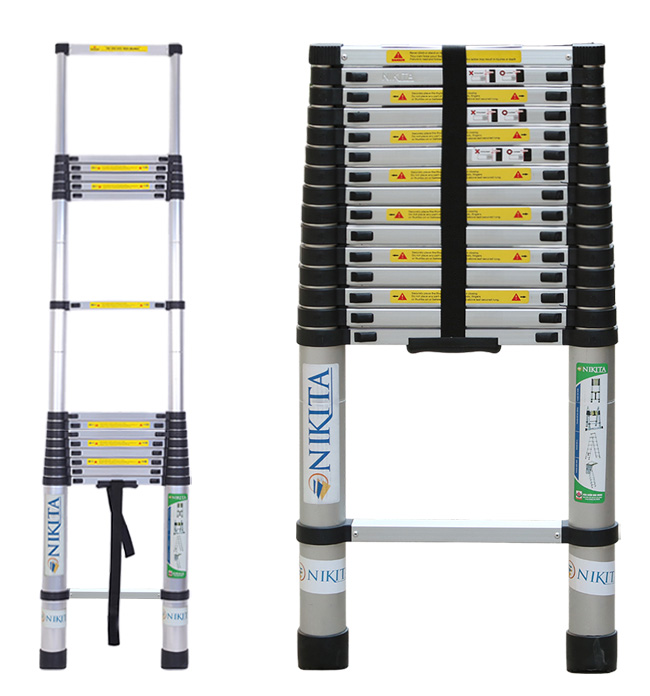 Thang nhôm rút đơn 5m Nikita R50