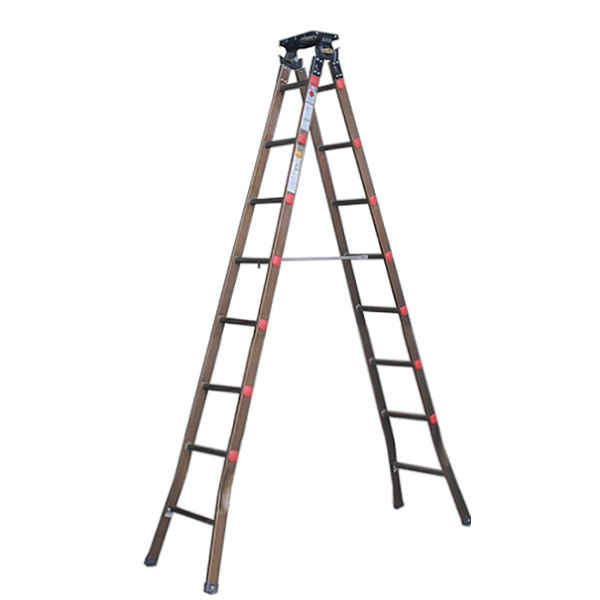 Thang nhôm chữ A phổ thông 3m Boodoor N30 (Xi nâu)