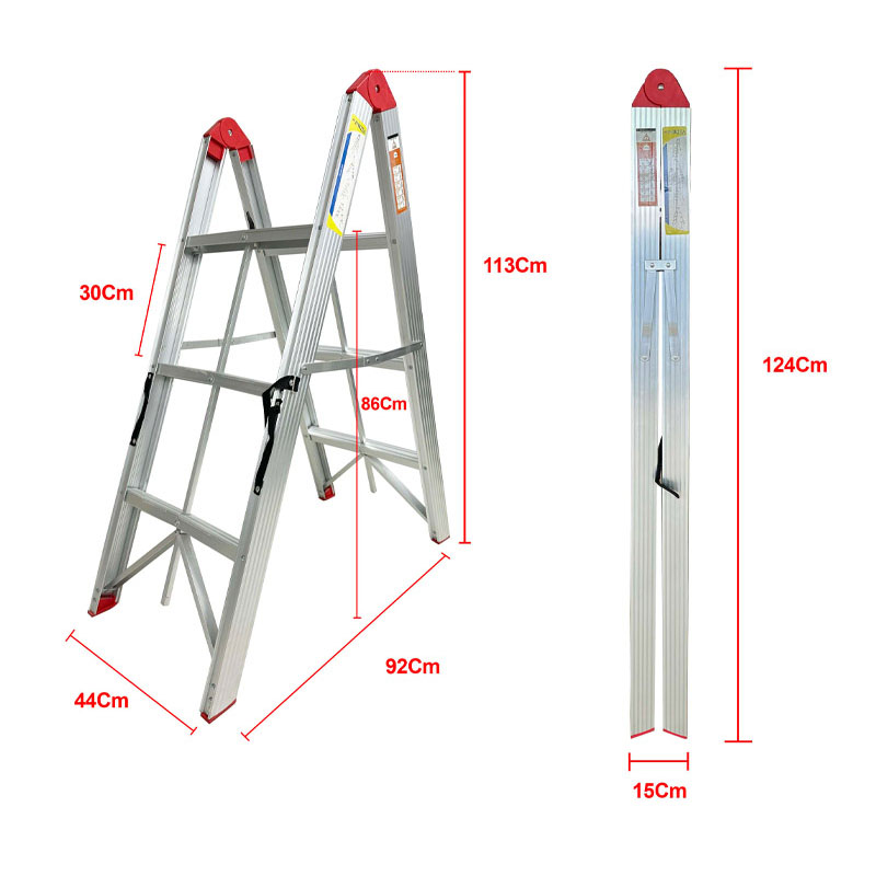 Thang nhôm gấp gọn chữ A 3 bậc Nikita GZT603