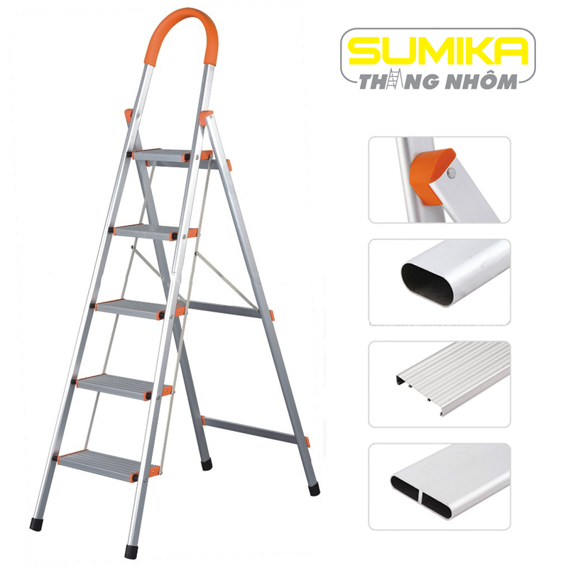 Thang nhôm ghế 5 bậc Sumika SK305