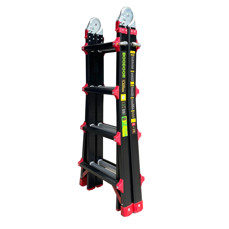 Thang nhôm rút lồng chữ A 2m Boodoor RS20 (Sơn đen)