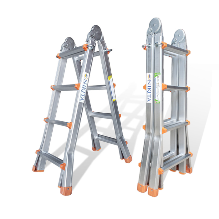 Thang nhôm chữ A gấp trượt Nikita AM04