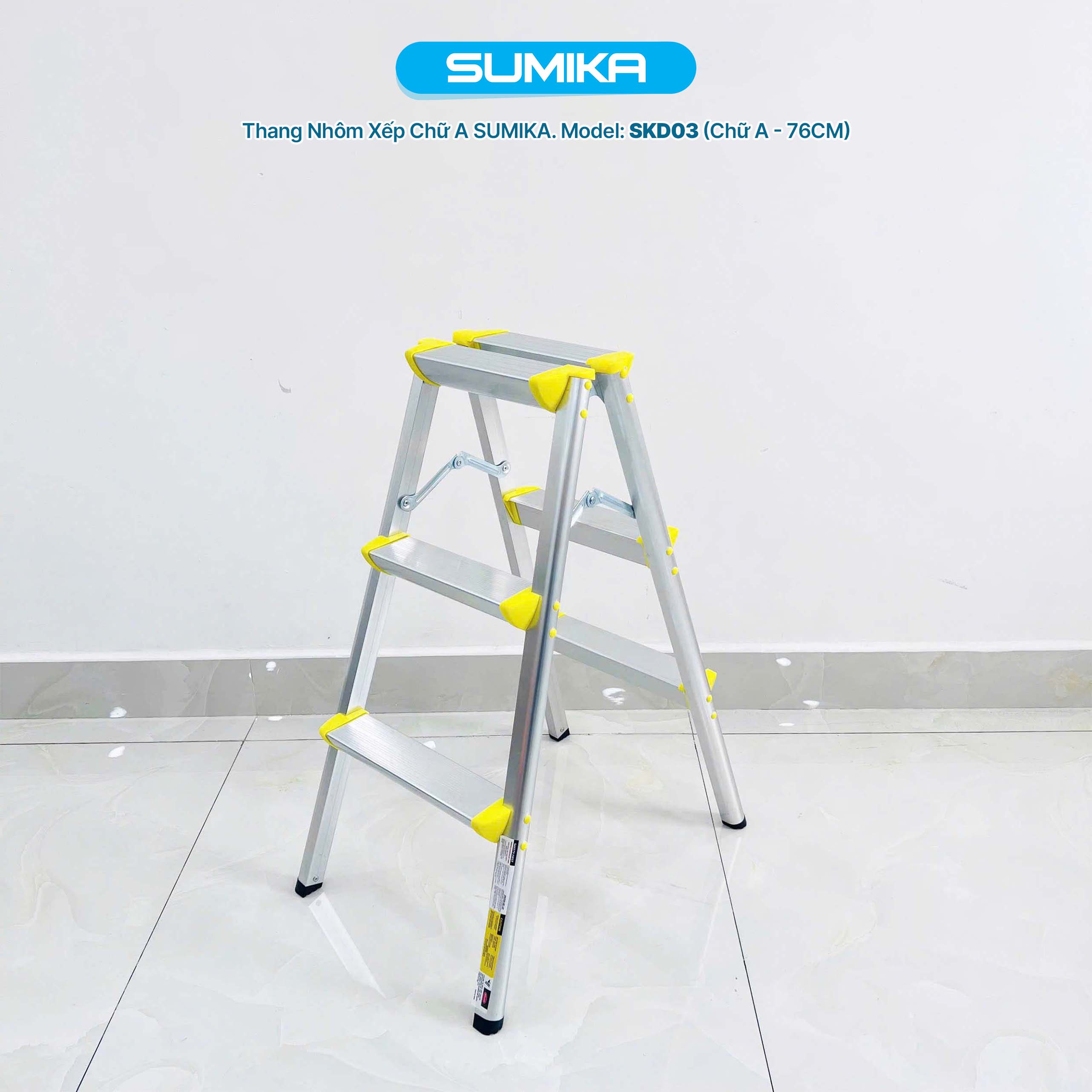 Thang nhôm xếp chữ A Sumika SKD03,