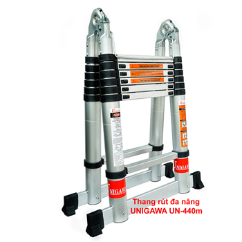 Thang nhôm rút đôi chữ A Unigawa UN-440M 4.4m