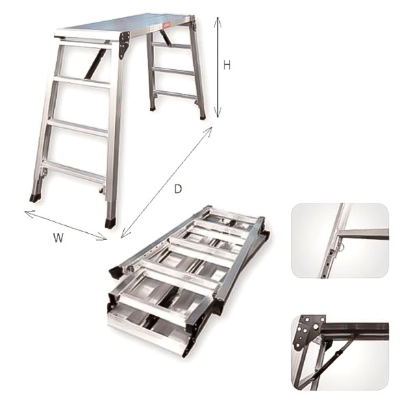 Thang nhôm bàn Poongsan PS-501518 Chất lựơng
