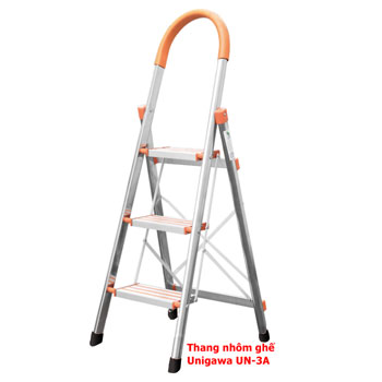 Thang nhôm ghế tay vịn 0.68m Unigawa UN-3A