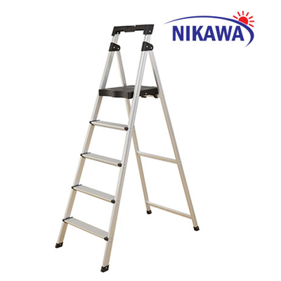 Thang nhôm ghế tay vịn 5 bậc Nikawa NKP-05