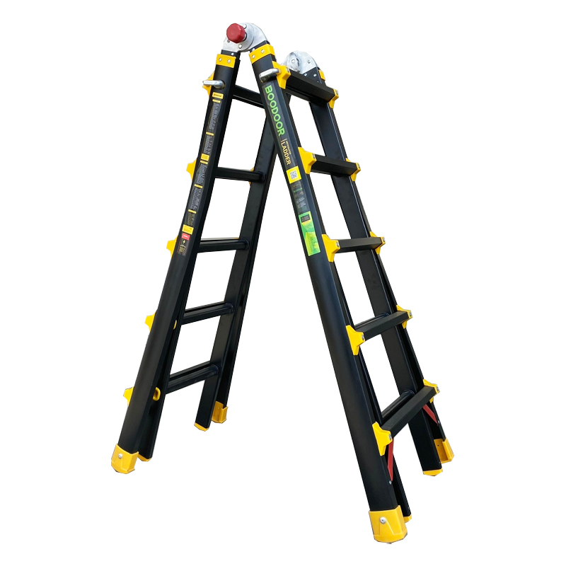 Thang nhôm rút lồng chữ A 2.5m Boodoor MS25 (Khóa Mỹ)