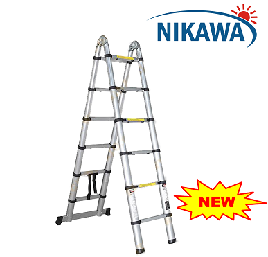 Thang nhôm rút chữ A NIKAWA NK-50AI