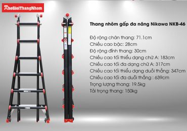 5 dòng thang nhôm của Nikawa được nhiều gia đình lựa chọn