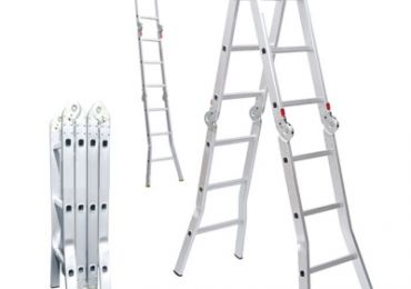 Ứng dụng của thang nhôm xếp 4 khúc trong gia đình