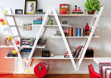 Biến hóa chiếc thang nhôm thành những đồ vật trang trí độc đáo