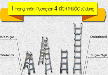 Phân biệt thang nhôm Poongsan PS 46 và Poongsan PS 44