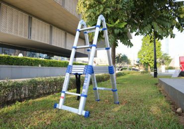 Thang nhôm rút đôi giá rẻ - bền chắc - tiện dụng đáng mua hiện nay